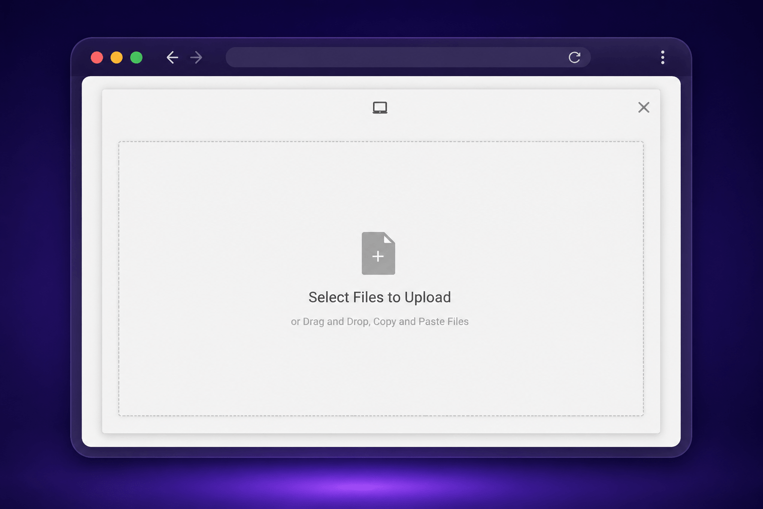 Upload experience