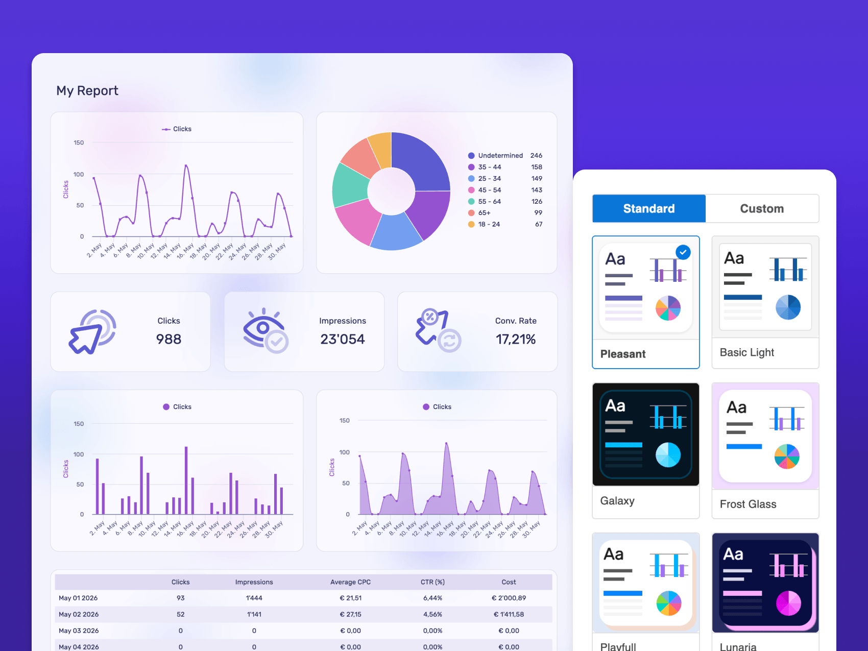 Modern AI Theme Builder preview